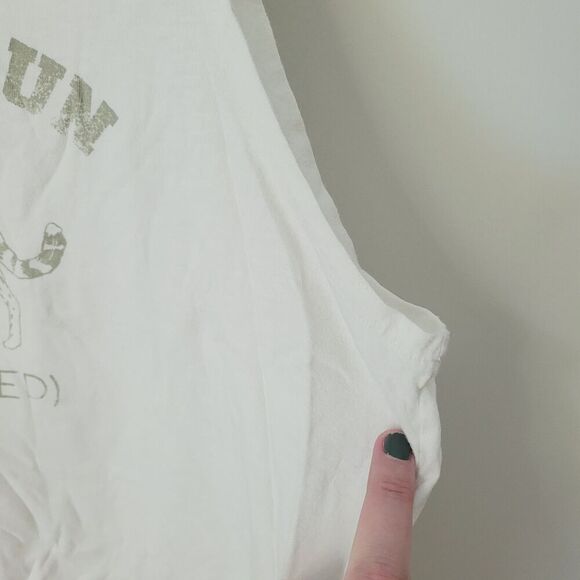 Aerie Graphic White Tank Size Medium - Picture 7 of 7